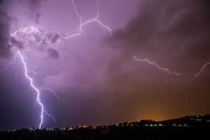 There is no safe place outdoors during lightning
