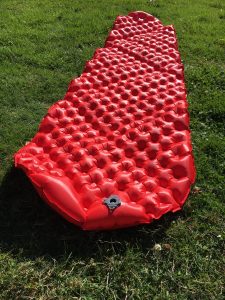 Fully inflated Comfort Plus sleeping mat.